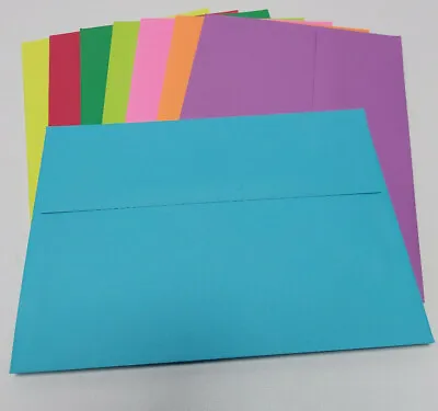  A7  7 1/4 X 5 1/4 Astrobright Colored Greeting Card Paper Envelopes  5x7  PE30  • $4.79