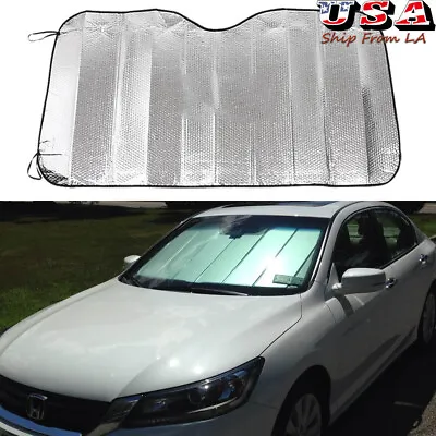 Soft Windshield Cover Sun Shade Visor Reflective UV Block Protector SUV Truck • $13.95