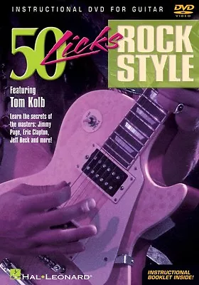 50 Licks Rock Style Instructional Guitar  DVD NEW 000320380 • $13.95