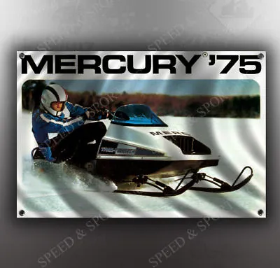 Vintage Mercury 1975 Trail-twister Snowmobile Banner • $27.85