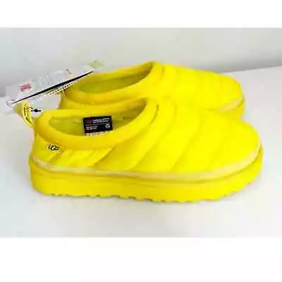 New UGG Womens Tasman LTA Canary Polyester Puff Slippers Shoes Yellow Size 7 • $60