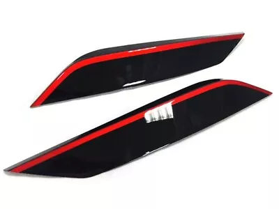 Black + RED Line Front Eyebrows For Nissan 350Z Z33 Fairlady Z Coupe Convertible • $240.90