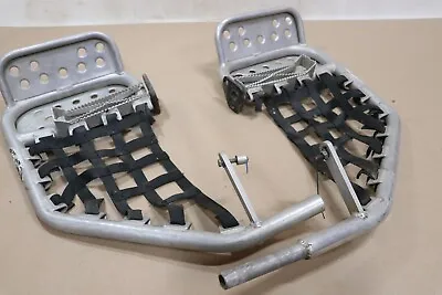 Heel Guards Footrest Yamaha YFZ450 Nerf Bars 2004-2009 Aluminum Black B-14 • $214.99