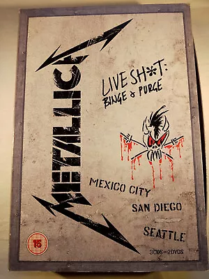 Metallica - Live Sh*t Binge & Purge CD/DVD Set 3xCDs And 2xDVDs • £24.99