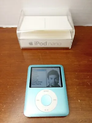  Apple IPod Nano 3rd Generation 8 GB Blue MP3 Music Player • $50