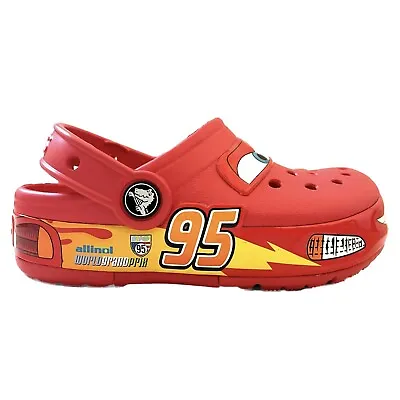 Crocs Disney And Pixar Cars Kids Clog Lightning McQueen Red Size C11 Light Up • $85