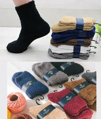 £3.25 • Buy Unisex Youth Soft Winter Warm Fluffy Fleece Socks Lounge/Bed Socks Gift 6-8UK
