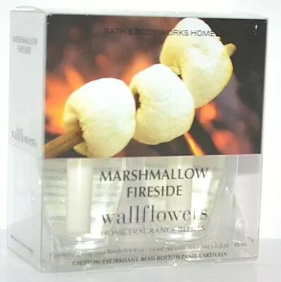 2 Bath & Body Works Wallflower Home Fragrance Bulb Refill Marshmallow Fireside • $14.99