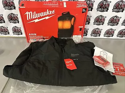 Milwaukee M12 12V Lightweight Durable Heated AXIS Black Vest - XL  305B-20XL • $93