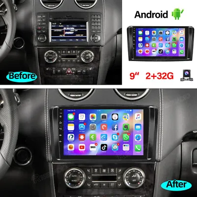 2G+32G Android 13 Car Stereo Radio GPS For Mercedes Benz ML/GL Class W164 X164 • $129.99