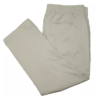 Under Armour Men 40x30 Golf Stretch Pants Beige Herringbone Print Showdown Pants • $18.99