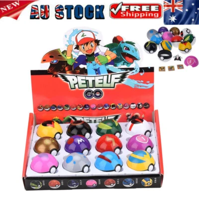 $21.68 • Buy Pack Of 12 Pokemon Ball Pokeball Kids Toys Figures Pikachu Children Best Gift