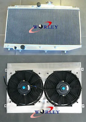 Aluminum Radiator +Shroud +2* Fans For Toyota Corolla AE90 AE92 AE94 1989-1994 • $162.45