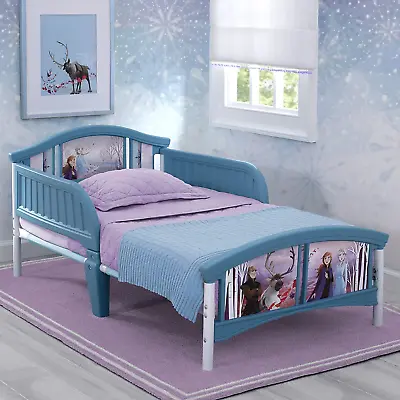 Kids Plastic Toddler Bed Disney Frozen II Sleep Safe Little Girls Age 15 Months+ • $94.53