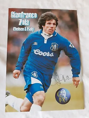 £5.99 • Buy GIANFRANCO ZOLA - Chelsea Signed Autograph Picture ................