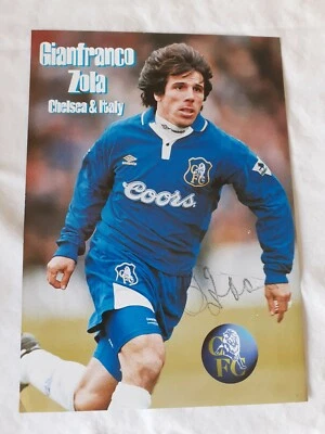 £5.99 • Buy GIANFRANCO ZOLA - Chelsea Signed Autograph Picture ................