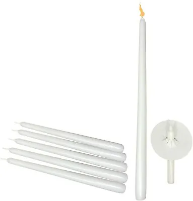Candlelight Service Kit Vigil Candles With Drip Protectors 4 1/4 In 120 Sets • $49.88