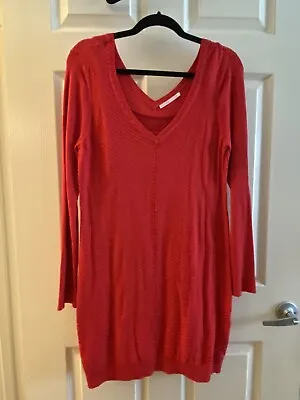 Victorias Secret Dress Long Sleeve Sweater Red Womens EUC Sz XL XLarge • $27