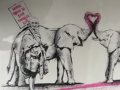 Mr Brainwash Rare Print  “Where There Is Love There Is Life” Signed Only 125 • $4999.99