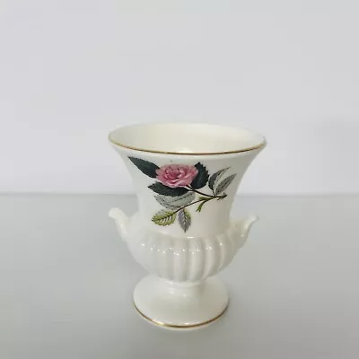 Wedgwood Hathaway Rose Urn  With Handles Bud Vase  Made In England • $25.50