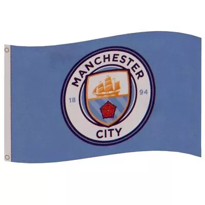 Manchester City FC Flag CC - Brand New Official Merchandise • £14.95