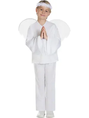 Childs Nativity Angel Gabriel Fancy Dress Costume Christmas Xmas Girls Boys Kids • £11.99