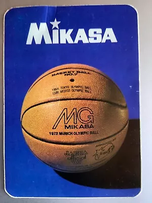 Adhesive Sticker - Mikasa Basket Ball  - Vintage 80s Original Decal • $6.98