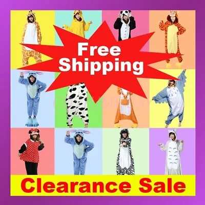 $17.28 • Buy Animal Onesie Adult Kids Kigurumi Cosplay Costume Pyjamas Pajamas Sleepwear AU 