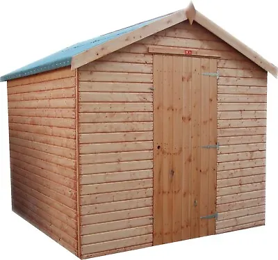 Pinelap Quality Wooden Apex Garden Shed Fully T&G Apex Euro Hut - FULLY T&G • £442