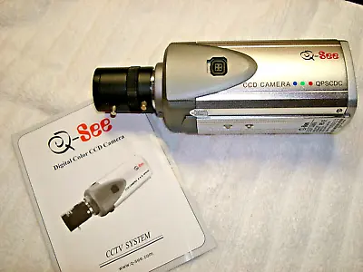  Q-See QPSCDC Color CCD Security Camera Indoor Office Home Use • $21.59