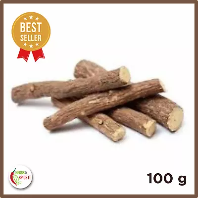 Dried Liquorice Licorice Root Sticks - 100g - Cut Jethimadh Sticks Best Quality • £7.20