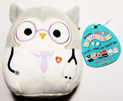 Squishmallows Hero Owl Dr Hoot 5  Super Soft Plush (Kellytoy 2020) *NEW W/ Tag* • $17.99