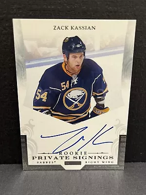 2011-12 Panini Private Signings Zack Kassian Auto Rookie Sabres Oilers RC! • $17.99