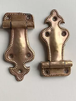 Pair Antique Icebox Door Hinges C.1901 • $40