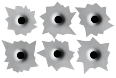 $1.99 • Buy Realistic Bullet Holes Decal Sticker Car/Cellphone/Wall Multiple Sizes