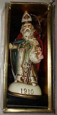 1910 Memories Of Santa Christmas Ornament In Box Hand Painted FREE SHIPPING  • $14