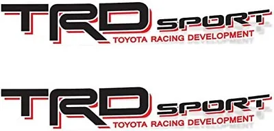 2 TRD Toyota Racing Development Decal Sticker Sport Tacoma Tundra 4X4 Off Road • $15.95
