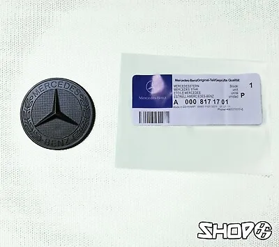 Mercedes Matte Black Emblem/Badge/Mascot (A0008171701) • £8.99