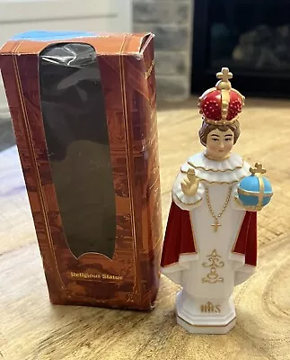 Vintage 6” Infant Jesus Of Prague Small Figurine Statue Religious Original Box • $18