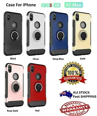 Shockproof Case With Ring Stand Holder 360 Rotating 4 Apple IPhone XS / XS Max  • $9.49