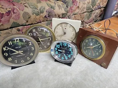 Vintage Lot Of 5 Westclox Alarm Clocks • $69.99