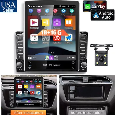 Android 12.0 Gps Carplay 9.7  2din Car Stereo Radio Player Wifi Android Auto Cam • $148.90