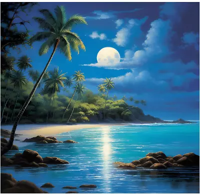 DIY 5D Diamond Painting Kits For AdultsBeach Seaside Diamond Art Kits Gift W • £10.75