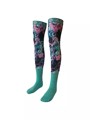 Alpha Thigh High Nebula Motocross MX Offroad Knee Brace Socks Adult Large • $34.95