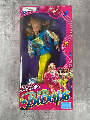 VTG 80s Barbie Friend Euro Market French Bibops Becky Mattel 4967 New NRFB Rare • $78.88