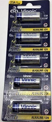 £4.50 • Buy 5 X Vinnic 23A A23 L1028 L1028F MN21 E23A K23A 23AE 12V Batteries