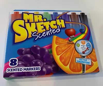Mr Sketch Scented Markers Bevel-Tip Pack Of 8 Assorted BRAND NEW IN BOX • $3.99