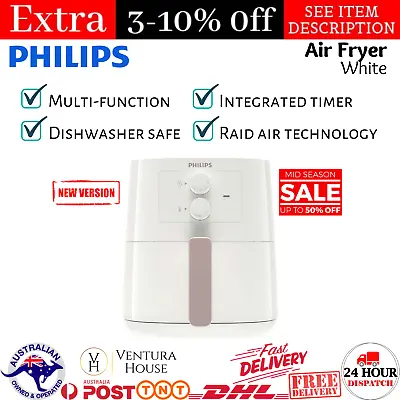 Philips 4.1L Essential Airfryer 1400W Electric Rapid Fryer Kitchen Cooker White • $122.94