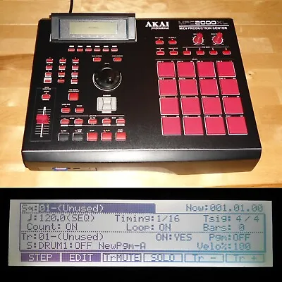 Akai MPC 2000XL W/8 Outs Custom Black Casing RED LEDs 1GB SCSI SD Drive 32MB RAM • $2499.99