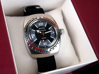 Soviet Men Mechanical  Watch  Wostok Amfibia Wristwatches Vostok Comandirskie • $105